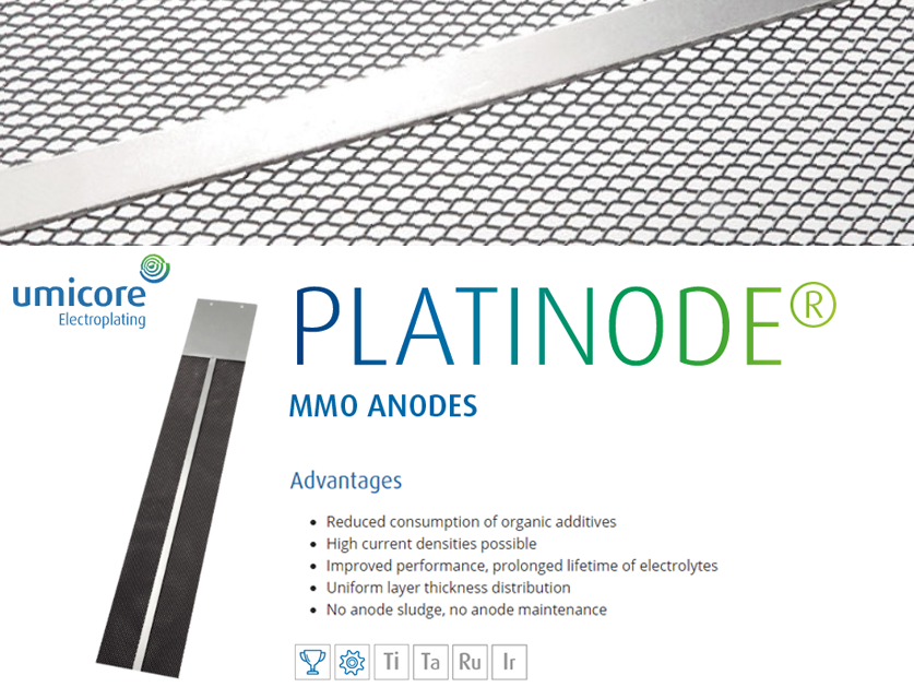 Phụ kiện xi mạ Platinode Platinized MMO Anodes