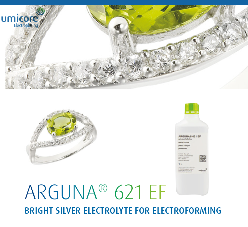 ARGUNA® 621 EF Bright Silver Electrolyte for Electroforming
