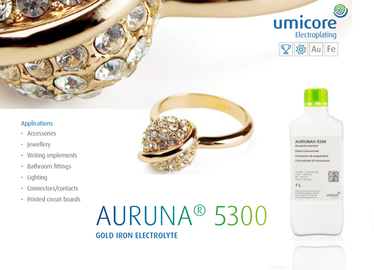 AURUNA® 5300 Gold Iron Electrolyte