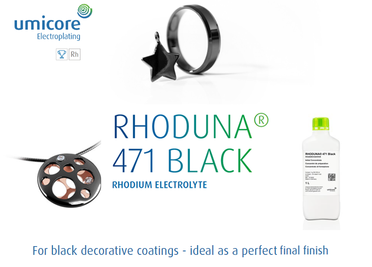 RHODUNA® 471 Black Rhodium Electrolyte