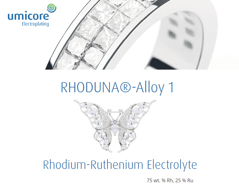 Rhoduna-Alloy Hợp Kim Rhodi-Ruthen Trắng Tuyết