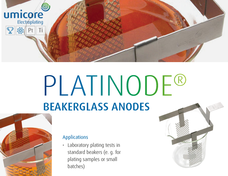 PLATINODE® Beakerglass Anodes