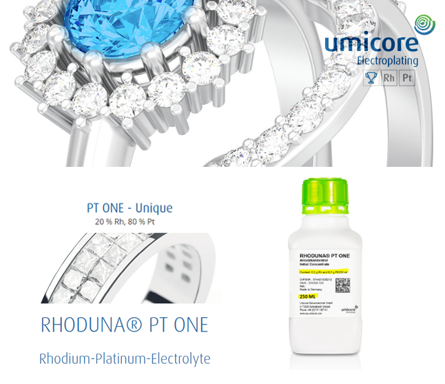 RHODUNA® PT ONE Rhodium-Platinum-Electrolyte